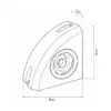 LEDTM® FLOODORA GLB-103-0029 Προβολέας Σποτ Wall Washer LED 3W 270lm 5° AC 220-240V Αδιάβροχο IP65 Θερμό Λευκό 2700K - Sanan SMD Chip - Γκρι Ανθρακί Ματ - Μ8 x Π5 x Υ8cm - 3 Χρόνια Εγγύηση - Image 5