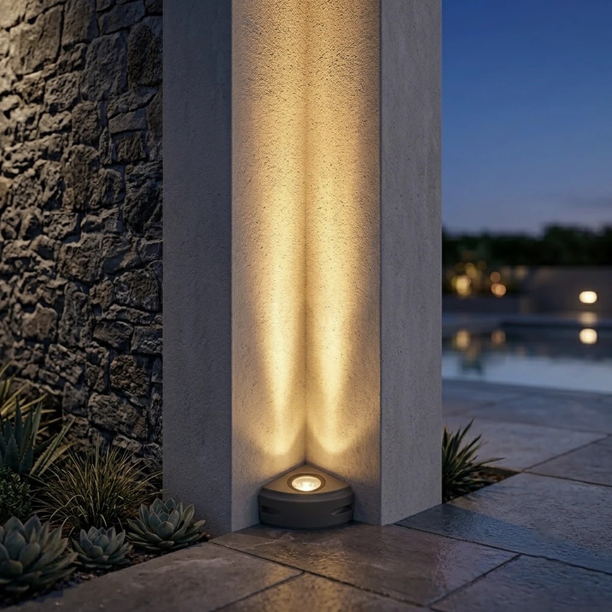 LEDTM® FLOODORA GLB-103-0029 Προβολέας Σποτ Wall Washer LED 3W 270lm 5° AC 220-240V Αδιάβροχο IP65 Θερμό Λευκό 2700K - Sanan SMD Chip - Γκρι Ανθρακί Ματ - Μ8 x Π5 x Υ8cm - 3 Χρόνια Εγγύηση - Image 6