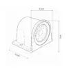 LEDTM® FLOODORA GLB-103-0030 Προβολέας Σποτ Wall Washer LED 3W 270lm 5° AC 220-240V Αδιάβροχο IP65 Θερμό Λευκό 2700K - Sanan SMD Chip - Γκρι Ανθρακί Ματ - Μ6.5 x Π5.5 x Υ5cm - 3 Χρόνια Εγγύηση - Image 5