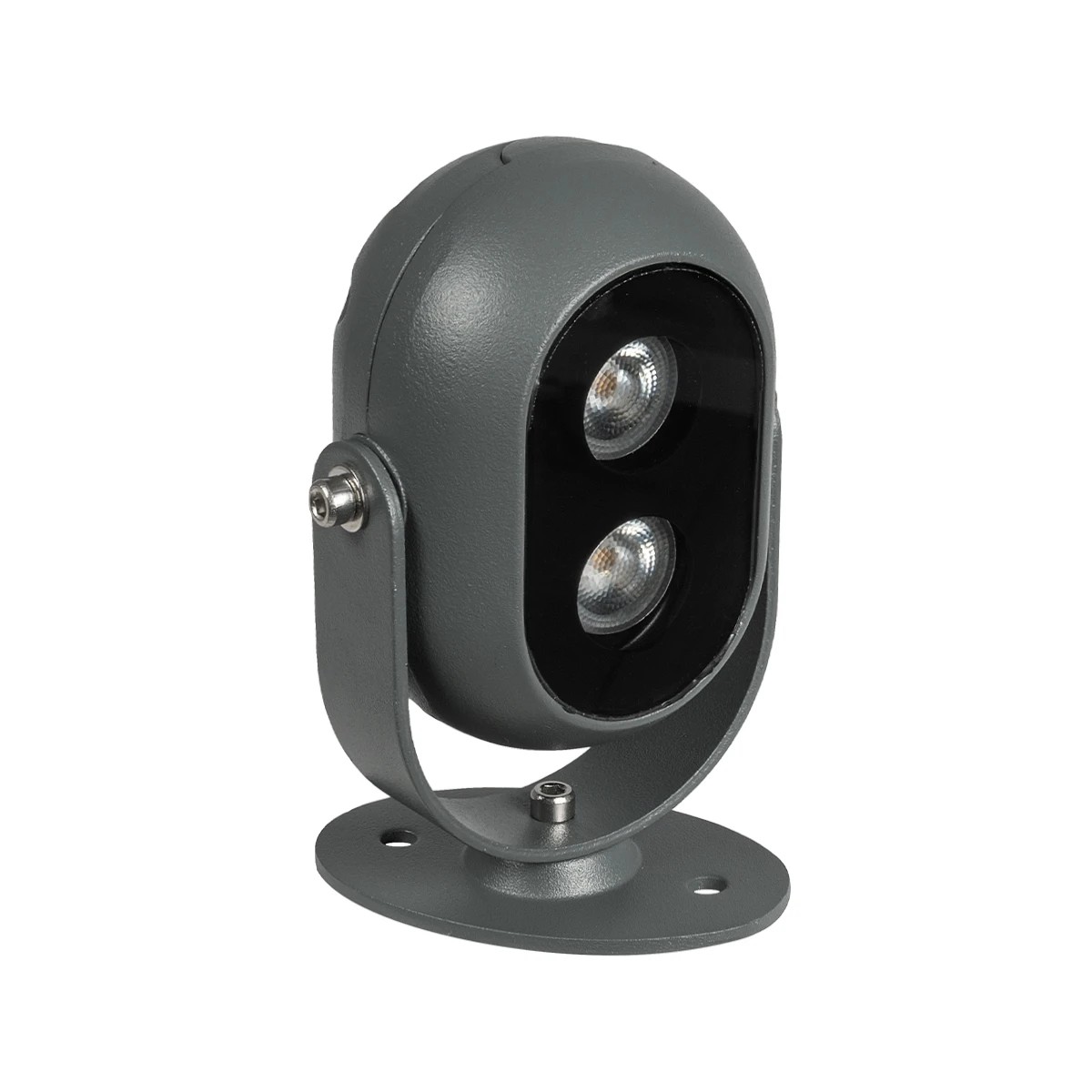 LEDTM® FLOODIS GLB-103-0031 Προβολέας Σποτ Wall Washer LED 4W 360lm 24° AC 220-240V Αδιάβροχο IP65 Θερμό Λευκό 2700K - Sanan SMD Chip - Γκρι Ανθρακί Ματ - Μ7 x Π5 x Υ11cm - 3 Χρόνια Εγγύηση