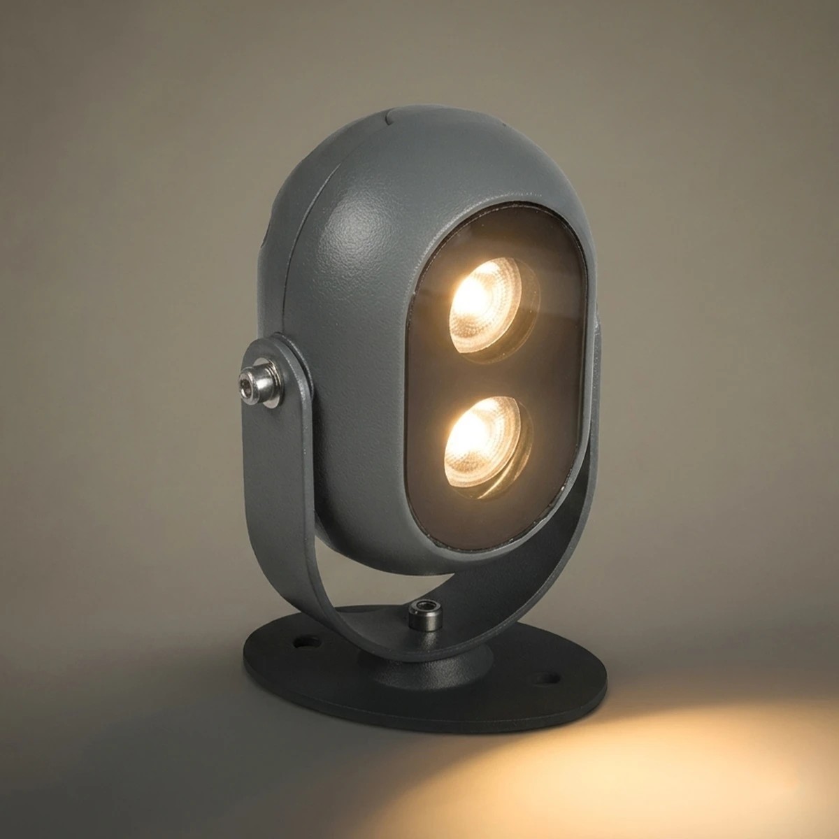 LEDTM® FLOODIS GLB-103-0031 Προβολέας Σποτ Wall Washer LED 4W 360lm 24° AC 220-240V Αδιάβροχο IP65 Θερμό Λευκό 2700K - Sanan SMD Chip - Γκρι Ανθρακί Ματ - Μ7 x Π5 x Υ11cm - 3 Χρόνια Εγγύηση - Image 2