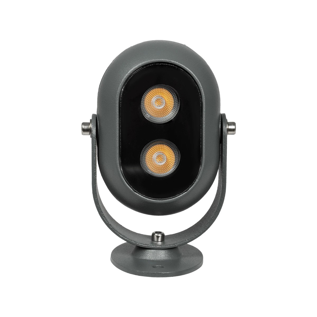 LEDTM® FLOODIS GLB-103-0031 Προβολέας Σποτ Wall Washer LED 4W 360lm 24° AC 220-240V Αδιάβροχο IP65 Θερμό Λευκό 2700K - Sanan SMD Chip - Γκρι Ανθρακί Ματ - Μ7 x Π5 x Υ11cm - 3 Χρόνια Εγγύηση - Image 3