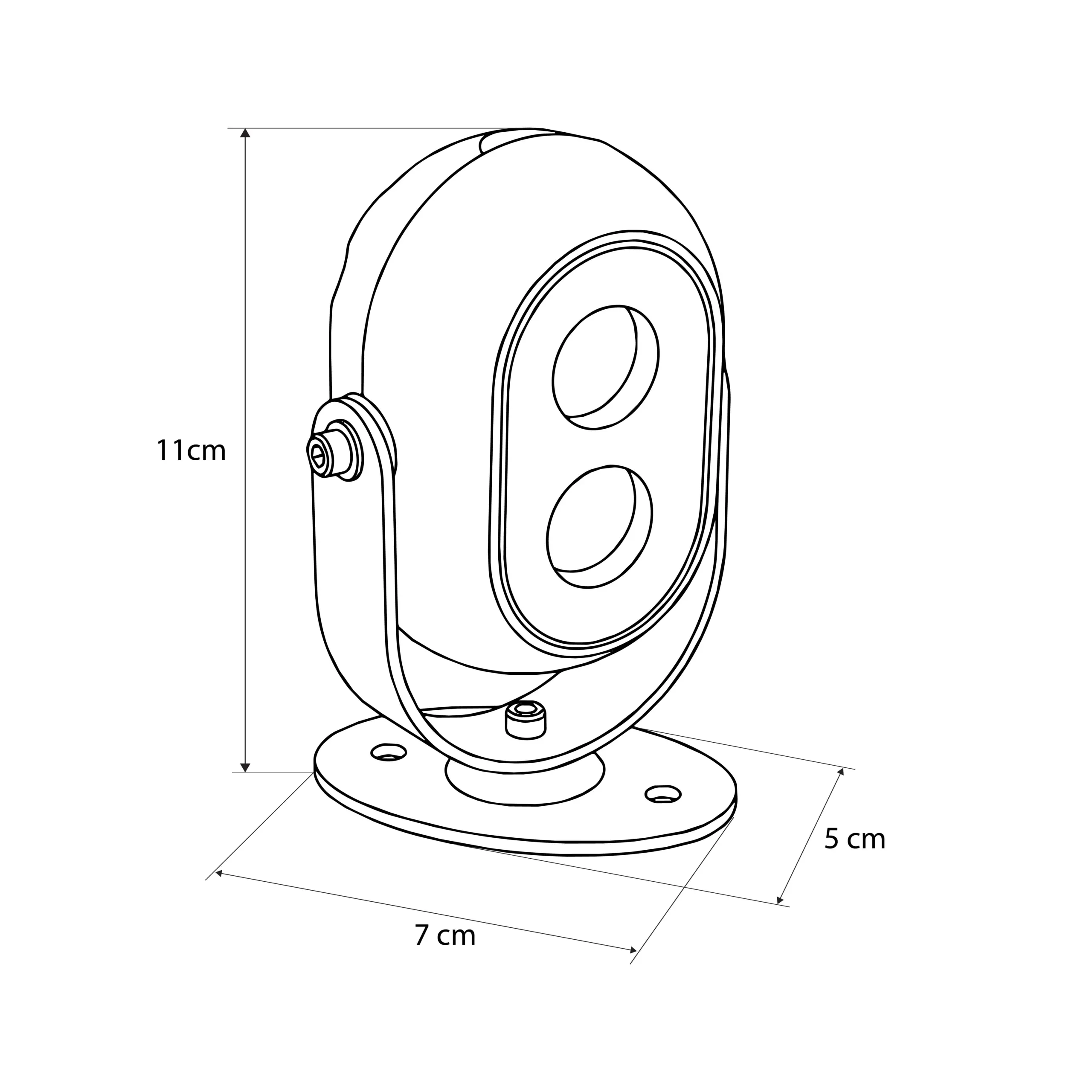 LEDTM® FLOODIS GLB-103-0031 Προβολέας Σποτ Wall Washer LED 4W 360lm 24° AC 220-240V Αδιάβροχο IP65 Θερμό Λευκό 2700K - Sanan SMD Chip - Γκρι Ανθρακί Ματ - Μ7 x Π5 x Υ11cm - 3 Χρόνια Εγγύηση - Image 5
