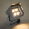 LEDTM® FLOODVIRA GLB-103-0032 Προβολέας Σποτ Wall Washer LED 8W 720lm 24° AC 220-240V Αδιάβροχο IP65 Θερμό Λευκό 2700K - Sanan SMD Chip - Γκρι Ανθρακί Ματ - Μ11 x Π9 x Υ15cm - 3 Χρόνια Εγγύηση - Image 2