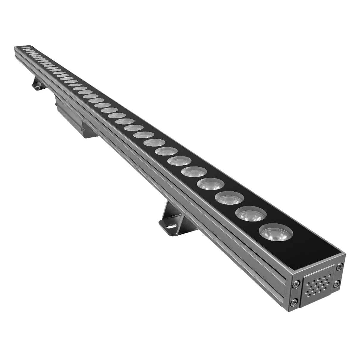 LEDTM® WASHERLUMA GLB-103-0033 Μπάρα Φωτισμού Wall Washer LED 36W 3240lm 30° AC 220-240V Αδιάβροχο IP65 Θερμό Λευκό 2700K - Sanan SMD Chip - Γκρι Ανθρακί Ματ - Μ100 x Π4 x Υ6.5cm - 3 Χρόνια Εγγύηση
