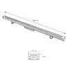 LEDTM® WASHERLUMA GLB-103-0033 Μπάρα Φωτισμού Wall Washer LED 36W 3240lm 30° AC 220-240V Αδιάβροχο IP65 Θερμό Λευκό 2700K - Sanan SMD Chip - Γκρι Ανθρακί Ματ - Μ100 x Π4 x Υ6.5cm - 3 Χρόνια Εγγύηση - Image 5