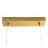 kelvo® LINARIA KLV-101-0260 Κρεμαστό Φωτιστικό Οροφής LED 72W 7200lm 180° AC 220-240V IP20 Ρυθμιζόμενο Λευκό CCT με Χειριστήριο από 2700K έως 6000K Dimmable - Lumileds SMD Chip - Σατινέ Χρυσό Βούρτσας - Μ144 x Π4 x Υ20cm - 3 Χρόνια Εγγύηση - Image 8