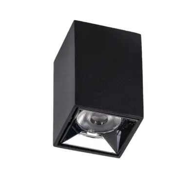 kelvo® LUMINAR KLV-101-0323 Φωτιστικό Downlight Σποτ LED 3W 405lm 36° AC 220-240V IP20 Θερμό Λευκό 2700K - Osram SMD Chip & TÜV SÜD Driver - Μαύρο Ματ - Μ4.2 x Π4.2 x Υ6.6cm - 5 Χρόνια Εγγύηση
