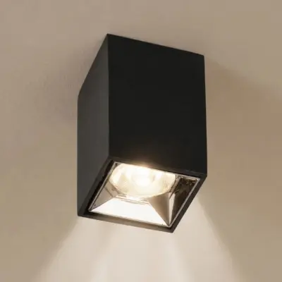 Alternative view of kelvo® LUMINAR KLV-101-0323 Φωτιστικό Downlight Σποτ LED 3W 405lm 36° AC 220-240V IP20 Θερμό Λευκό 2700K - Osram SMD Chip & TÜV SÜD Driver - Μαύρο Ματ - Μ4.2 x Π4.2 x Υ6.6cm - 5 Χρόνια Εγγύηση