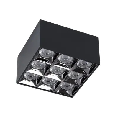 kelvo® LUMINAR KLV-101-0341 Φωτιστικό Downlight Σποτ LED 30W 4200lm 36° AC 220-240V IP20 Φυσικό Λευκό 4500K - Osram SMD Chip & TÜV SÜD Driver - Μαύρο Ματ - Μ12 x Π12 x Υ6.6cm - 5 Χρόνια Εγγύηση