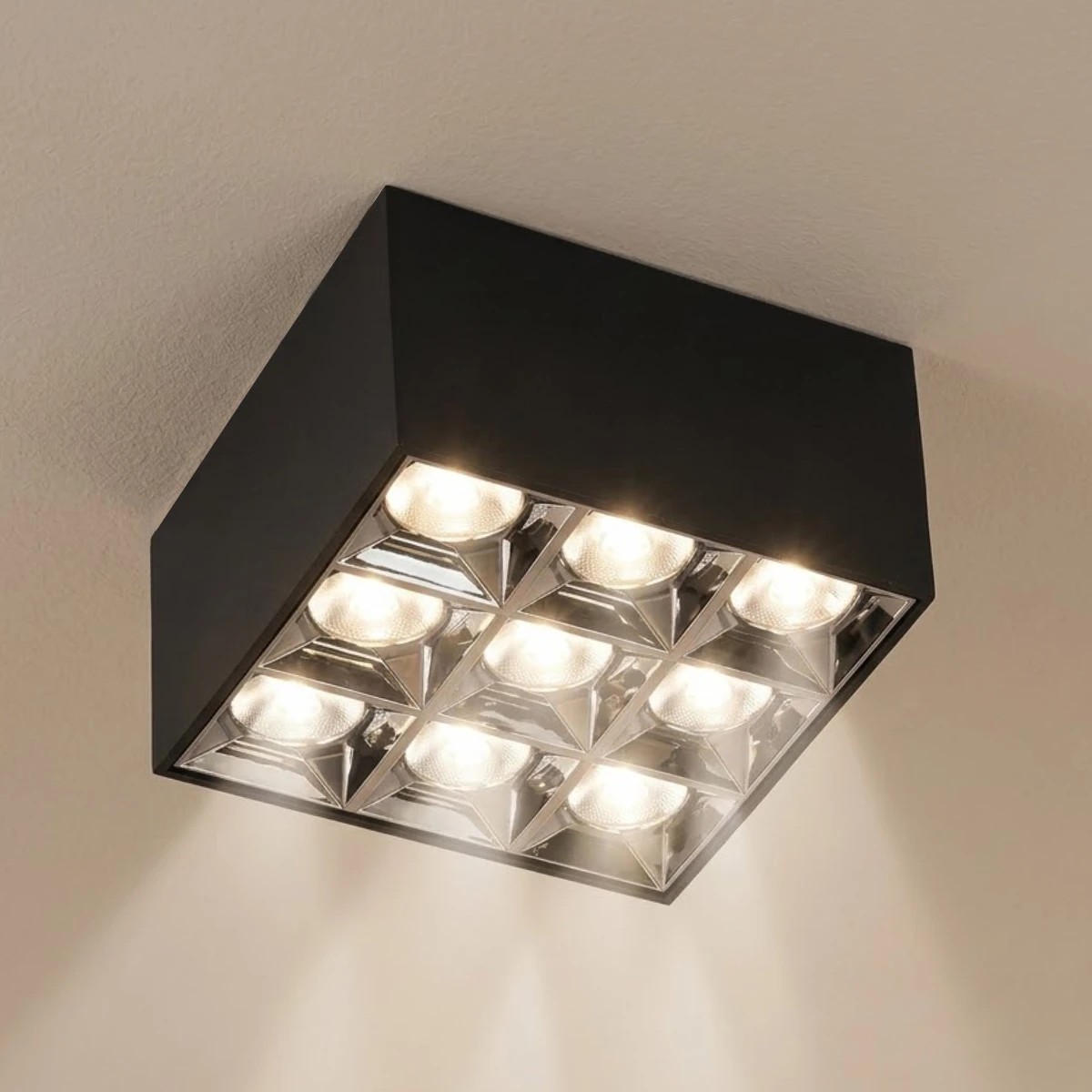 kelvo® LUMINAR KLV-101-0341 Φωτιστικό Downlight Σποτ LED 30W 4200lm 36° AC 220-240V IP20 Φυσικό Λευκό 4500K - Osram SMD Chip & TÜV SÜD Driver - Μαύρο Ματ - Μ12 x Π12 x Υ6.6cm - 5 Χρόνια Εγγύηση - Image 2