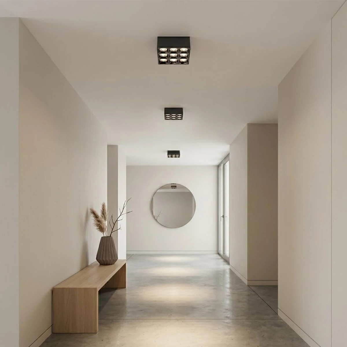 kelvo® LUMINAR KLV-101-0341 Φωτιστικό Downlight Σποτ LED 30W 4200lm 36° AC 220-240V IP20 Φυσικό Λευκό 4500K - Osram SMD Chip & TÜV SÜD Driver - Μαύρο Ματ - Μ12 x Π12 x Υ6.6cm - 5 Χρόνια Εγγύηση - Image 6