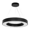 kelvo® RA KLV-101-0365 Κρεμαστό Φωτιστικό Οροφής LED 67W 6700lm 120° AC 220-240V IP20 Ρυθμιζόμενο Λευκό CCT με Χειριστήριο από 2700K έως 6000K Dimmable - Lumileds SMD Chip - Μαύρο Ματ - Μ60 x Π60 x Υ8cm - 3 Χρόνια Εγγύηση