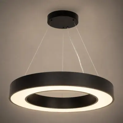 Alternative view of kelvo® RA KLV-101-0365 Κρεμαστό Φωτιστικό Οροφής LED 67W 6700lm 120° AC 220-240V IP20 Ρυθμιζόμενο Λευκό CCT με Χειριστήριο από 2700K έως 6000K Dimmable - Lumileds SMD Chip - Μαύρο Ματ - Μ60 x Π60 x Υ8cm - 3 Χρόνια Εγγύηση