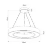 kelvo® RA KLV-101-0365 Κρεμαστό Φωτιστικό Οροφής LED 67W 6700lm 120° AC 220-240V IP20 Ρυθμιζόμενο Λευκό CCT με Χειριστήριο από 2700K έως 6000K Dimmable - Lumileds SMD Chip - Μαύρο Ματ - Μ60 x Π60 x Υ8cm - 3 Χρόνια Εγγύηση - Image 5