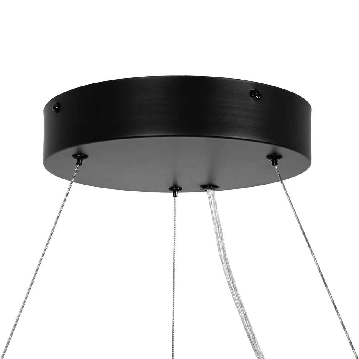 kelvo® RA KLV-101-0365 Κρεμαστό Φωτιστικό Οροφής LED 67W 6700lm 120° AC 220-240V IP20 Ρυθμιζόμενο Λευκό CCT με Χειριστήριο από 2700K έως 6000K Dimmable - Lumileds SMD Chip - Μαύρο Ματ - Μ60 x Π60 x Υ8cm - 3 Χρόνια Εγγύηση - Image 8