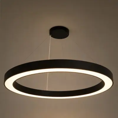 Alternative view of kelvo® RA KLV-101-0369 Κρεμαστό Φωτιστικό Οροφής LED 100W 10000lm 120° AC 220-240V IP20 Ρυθμιζόμενο Λευκό CCT με Χειριστήριο από 2700K έως 6000K Dimmable - Lumileds SMD Chip - Μαύρο Ματ - Μ120 x Π120 x Υ8cm - 3 Χρόνια Εγγύηση