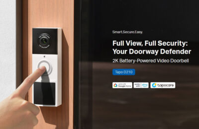 Alternative view of TP-LINK smart κουδούνι με κάμερα Tapo D210, 2K/3MP, WiFi, 6400mAh, IP65, V2.0