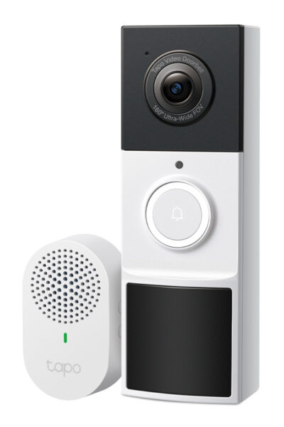 TP-LINK smart κουδούνι με κάμερα Tapo D210, 2K/3MP, WiFi, 6400mAh, IP65, V2.0