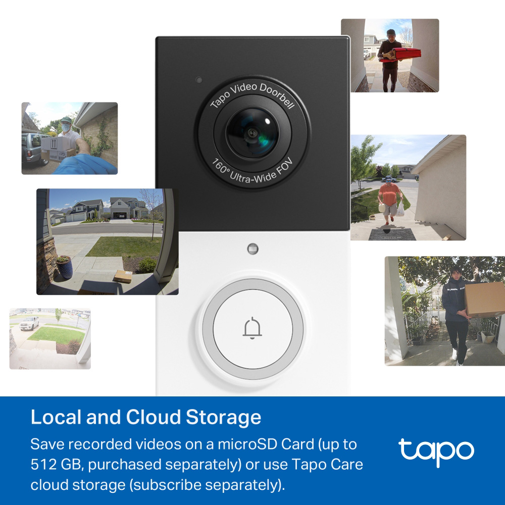 TP-LINK smart κουδούνι με κάμερα Tapo D210, 2K/3MP, WiFi, 6400mAh, IP65, V2.0 - Image 6