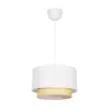 LEDTM® BASIL 204-0197 Μοντέρνο Κρεμαστό Φωτιστικό Οροφής με Ντουί 1 x E27 AC 220-240V IP20 - Μπεζ & Χρυσό - Μ30 x Π30 x Υ20cm - Image 3