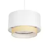 LEDTM® BASIL 204-0197 Μοντέρνο Κρεμαστό Φωτιστικό Οροφής με Ντουί 1 x E27 AC 220-240V IP20 - Μπεζ & Χρυσό - Μ30 x Π30 x Υ20cm - Image 5