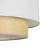 LEDTM® BASIL 204-0197 Μοντέρνο Κρεμαστό Φωτιστικό Οροφής με Ντουί 1 x E27 AC 220-240V IP20 - Μπεζ & Χρυσό - Μ30 x Π30 x Υ20cm - Image 7