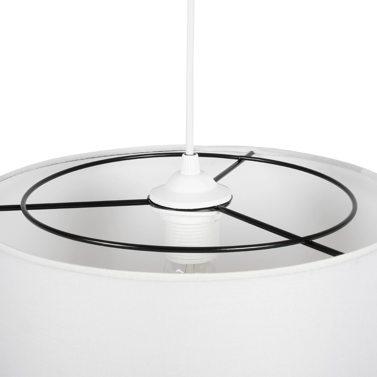 LEDTM® BASIL 204-0197 Μοντέρνο Κρεμαστό Φωτιστικό Οροφής με Ντουί 1 x E27 AC 220-240V IP20 - Μπεζ & Χρυσό - Μ30 x Π30 x Υ20cm - Image 8