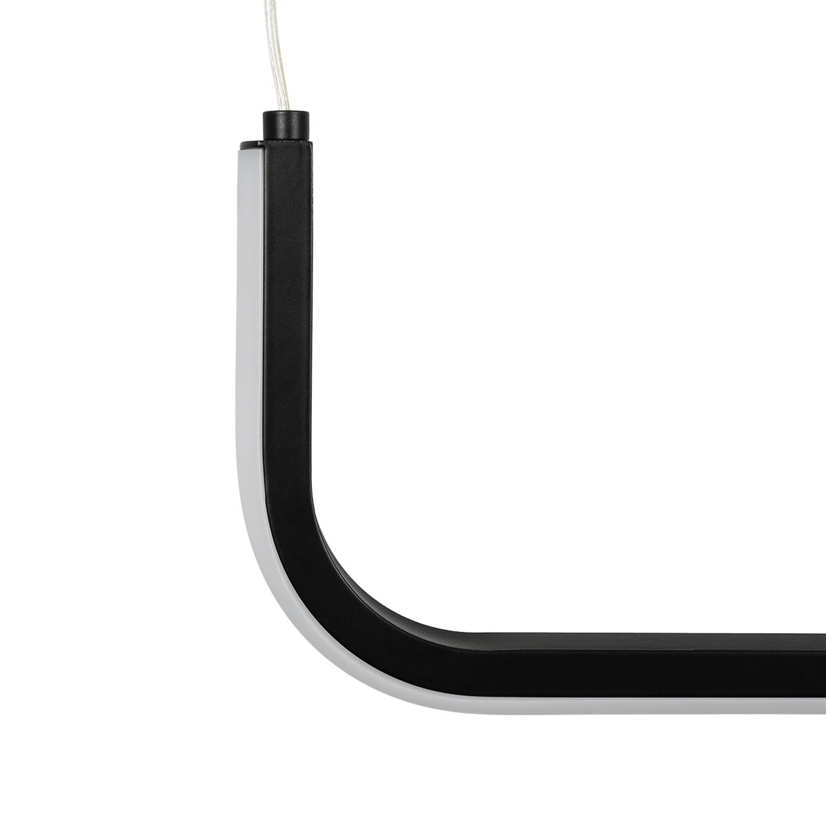 kelvo® LINARIA KLV-101-0255 Κρεμαστό Φωτιστικό Οροφής LED 36W 3600lm 180° AC 220-240V IP20 Ρυθμιζόμενο Λευκό CCT με Χειριστήριο από 2700K έως 6000K Dimmable - Lumileds SMD Chip - Μαύρο Ματ - Μ120 x Π2 x Υ10cm - 3 Χρόνια Εγγύηση - Image 7