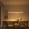 kelvo® LINARIA KLV-101-0256 Κρεμαστό Φωτιστικό Οροφής LED 36W 3600lm 180° AC 220-240V IP20 Ρυθμιζόμενο Λευκό CCT με Χειριστήριο από 2700K έως 6000K Dimmable - Lumileds SMD Chip - Λευκό Ματ - Μ120 x Π2 x Υ12cm - 3 Χρόνια Εγγύηση