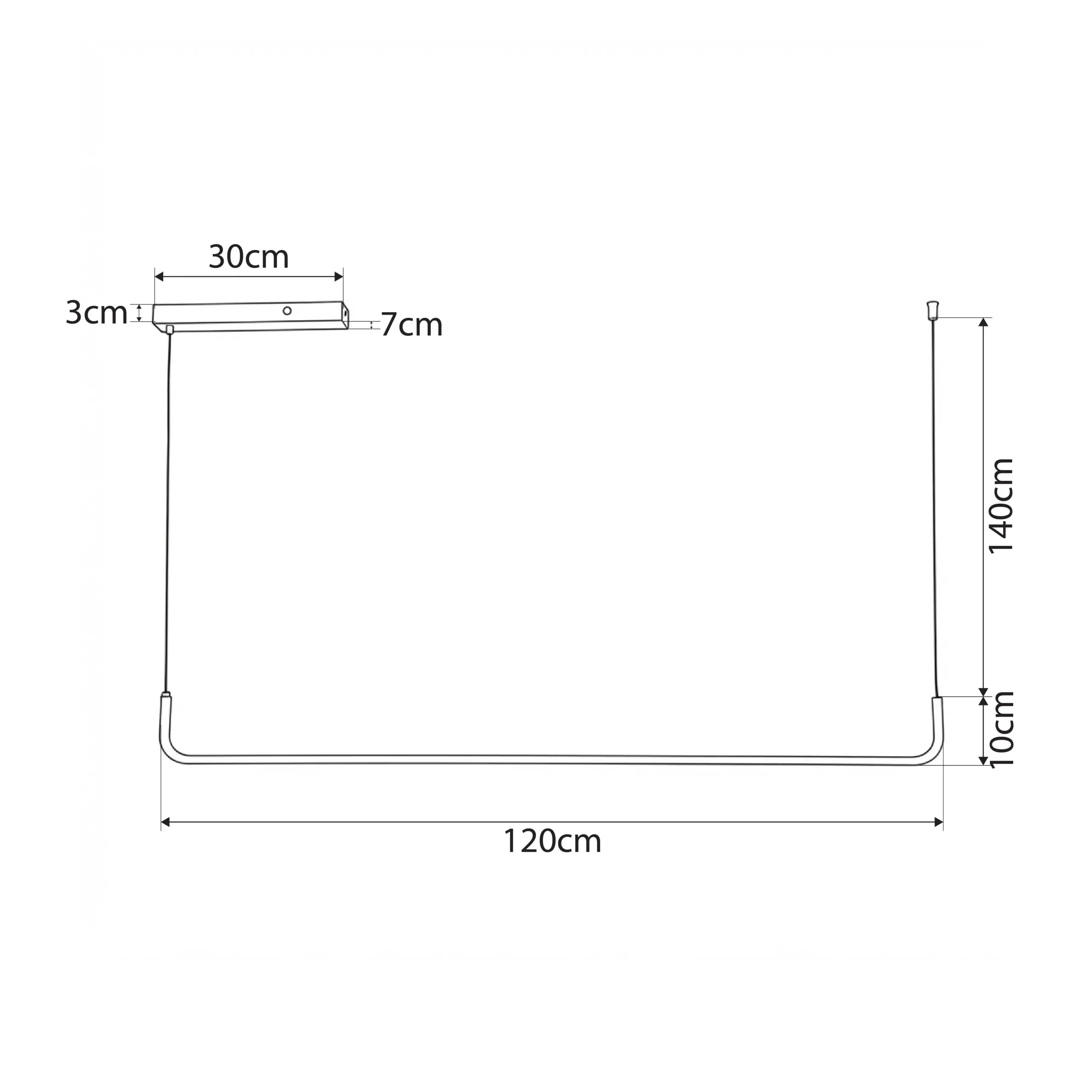 kelvo® LINARIA KLV-101-0256 Κρεμαστό Φωτιστικό Οροφής LED 36W 3600lm 180° AC 220-240V IP20 Ρυθμιζόμενο Λευκό CCT με Χειριστήριο από 2700K έως 6000K Dimmable - Lumileds SMD Chip - Λευκό Ματ - Μ120 x Π2 x Υ12cm - 3 Χρόνια Εγγύηση - Image 5