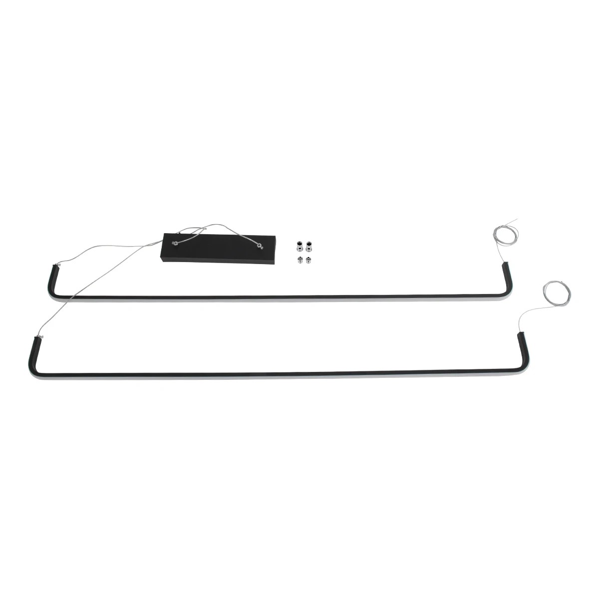 kelvo® LINARIA KLV-101-0258-V2 Κρεμαστό Φωτιστικό Οροφής LED 72W 7200lm 180° AC 220-240V IP20 Ρυθμιζόμενο Λευκό CCT με Χειριστήριο από 2700K έως 6000K Dimmable - Lumileds SMD Chip - Μαύρο Ματ - Μ220 x Π4 x Υ25cm - 3 Χρόνια Εγγύηση - Image 9