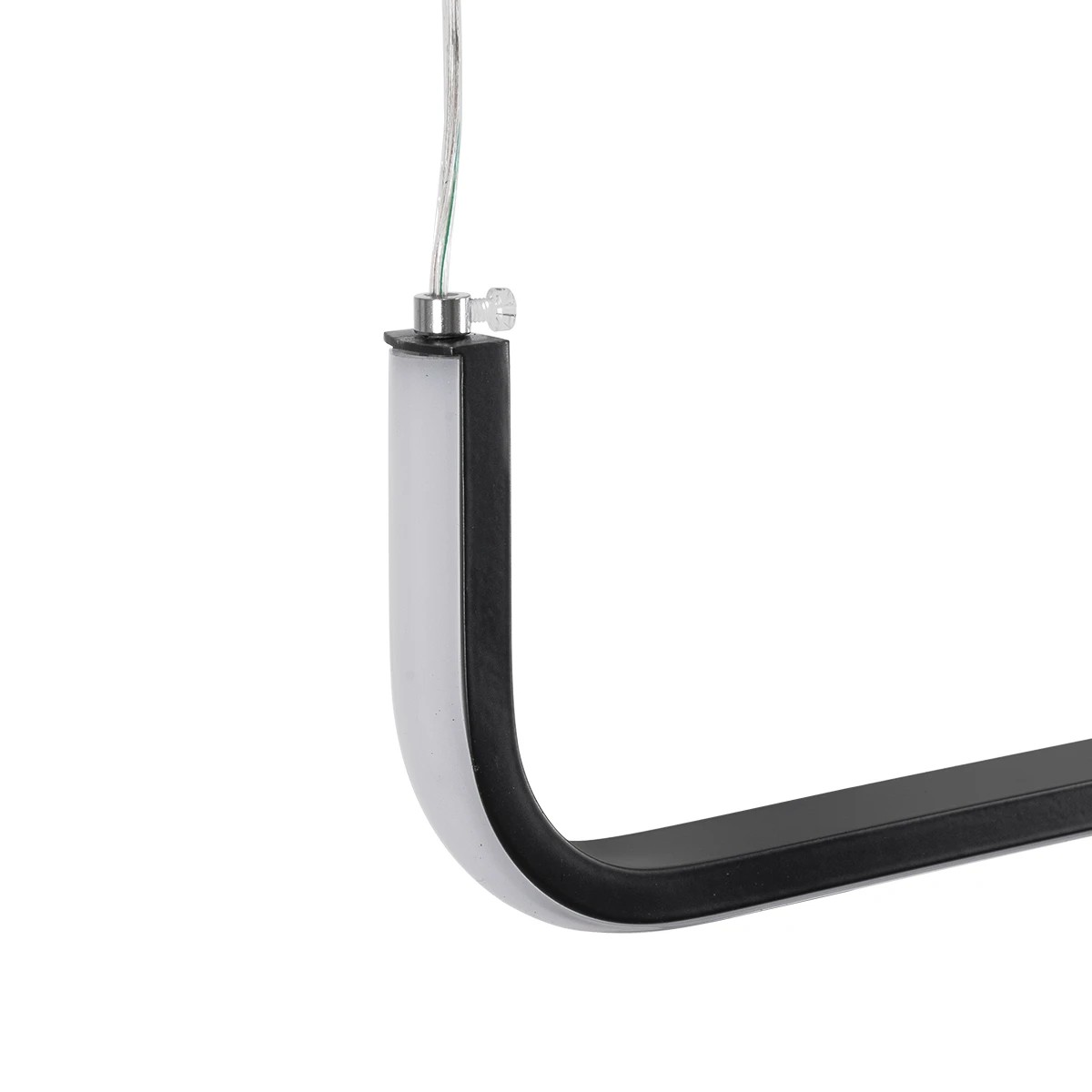 kelvo® LINARIA KLV-101-0258 Κρεμαστό Φωτιστικό Οροφής LED 72W 7200lm 180° AC 220-240V IP20 Ρυθμιζόμενο Λευκό CCT με Χειριστήριο από 2700K έως 6000K Dimmable - Lumileds SMD Chip - Μαύρο Ματ - Μ130 x Π4 x Υ25cm - 3 Χρόνια Εγγύηση - Image 7