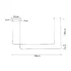 kelvo® LINARIA KLV-101-0259 Κρεμαστό Φωτιστικό Οροφής LED 72W 7200lm 180° AC 220-240V IP20 Ρυθμιζόμενο Λευκό CCT με Χειριστήριο από 2700K έως 6000K Dimmable - Lumileds SMD Chip - Λευκό Ματ - Μ130 x Π4 x Υ25cm - 3 Χρόνια Εγγύηση - Image 5