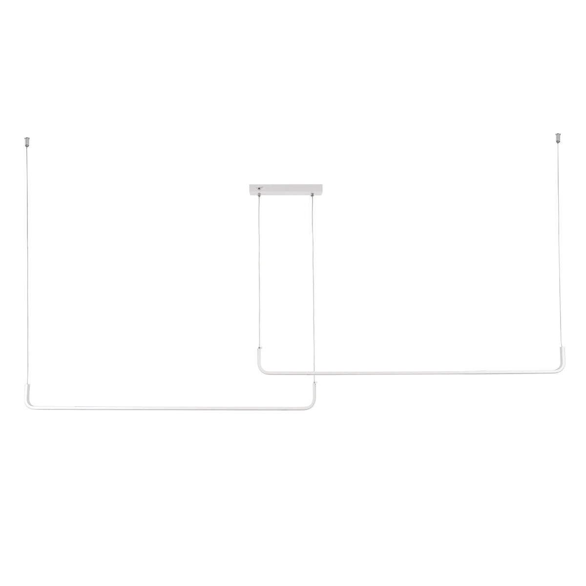kelvo® LINARIA KLV-101-0259 Κρεμαστό Φωτιστικό Οροφής LED 72W 7200lm 180° AC 220-240V IP20 Ρυθμιζόμενο Λευκό CCT με Χειριστήριο από 2700K έως 6000K Dimmable - Lumileds SMD Chip - Λευκό Ματ - Μ130 x Π4 x Υ25cm - 3 Χρόνια Εγγύηση - Image 6