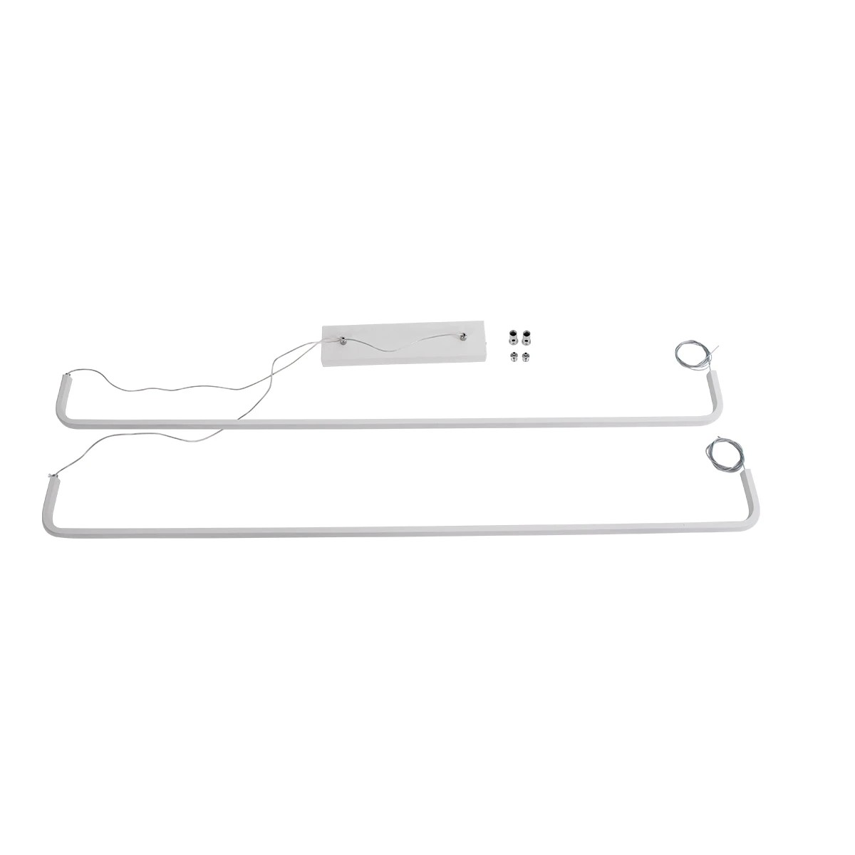 kelvo® LINARIA KLV-101-0259 Κρεμαστό Φωτιστικό Οροφής LED 72W 7200lm 180° AC 220-240V IP20 Ρυθμιζόμενο Λευκό CCT με Χειριστήριο από 2700K έως 6000K Dimmable - Lumileds SMD Chip - Λευκό Ματ - Μ130 x Π4 x Υ25cm - 3 Χρόνια Εγγύηση - Image 9