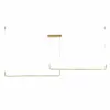 kelvo® LINARIA KLV-101-0260-V2 Κρεμαστό Φωτιστικό Οροφής LED 72W 7200lm 180° AC 220-240V IP20 Ρυθμιζόμενο Λευκό CCT με Χειριστήριο από 2700K έως 6000K Dimmable - Lumileds SMD Chip - Χρυσό Πλατίνα - Μ212 x Π4 x Υ20cm - 3 Χρόνια Εγγύηση - Image 3