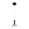 kelvo® ZANE KLV-101-0349 Κρεμαστό Φωτιστικό Οροφής LED 18W 1800lm 120° AC 220-240V IP20 Ρυθμιζόμενο Λευκό CCT με Χειριστήριο από 2700K έως 6000K Dimmable - Lumileds SMD Chip - Σατινέ Χρυσό Βούρτσας & Μαύρο Ματ - Μ15 x Π15 x Υ20cm - 3 Χρόνια Εγγύηση - Image 3