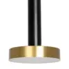kelvo® ZANE KLV-101-0349 Κρεμαστό Φωτιστικό Οροφής LED 18W 1800lm 120° AC 220-240V IP20 Ρυθμιζόμενο Λευκό CCT με Χειριστήριο από 2700K έως 6000K Dimmable - Lumileds SMD Chip - Σατινέ Χρυσό Βούρτσας & Μαύρο Ματ - Μ15 x Π15 x Υ20cm - 3 Χρόνια Εγγύηση - Image 4