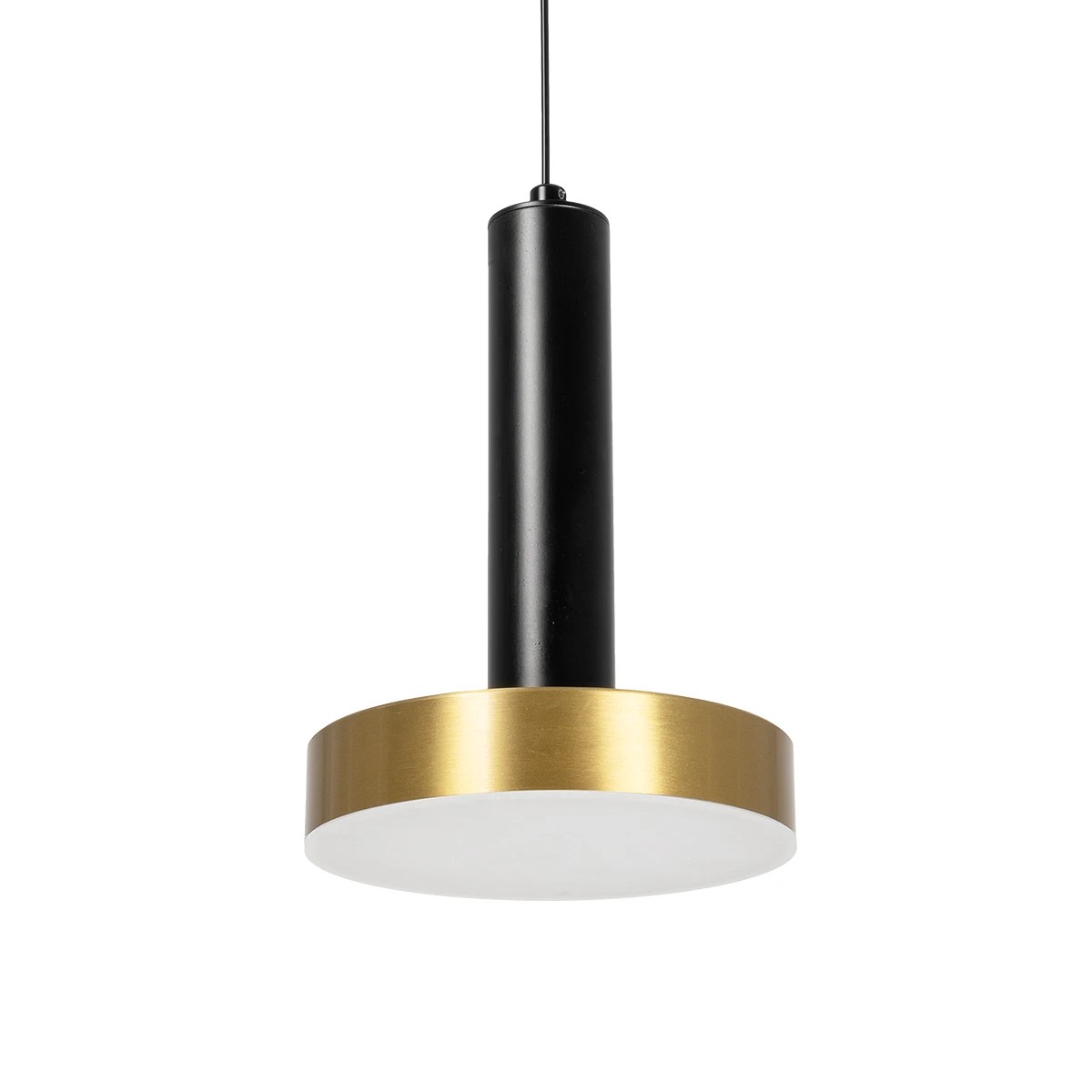 kelvo® ZANE KLV-101-0349 Κρεμαστό Φωτιστικό Οροφής LED 18W 1800lm 120° AC 220-240V IP20 Ρυθμιζόμενο Λευκό CCT με Χειριστήριο από 2700K έως 6000K Dimmable - Lumileds SMD Chip - Σατινέ Χρυσό Βούρτσας & Μαύρο Ματ - Μ15 x Π15 x Υ20cm - 3 Χρόνια Εγγύηση - Image 8