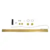 kelvo® ORION KLV-101-0364-V3 Γραμμικό Φωτιστικό Τοίχου / Απλίκα LED 72W 7200lm 120° AC 220-240V IP20 Ρυθμιζόμενο Λευκό CCT με Χειριστήριο από 2700K έως 6000K Dimmable - Lumileds SMD Chip - Χρυσό Πλατίνα - Μ120 x Π5 x Υ7cm - 3 Χρόνια Εγγύηση - Image 11