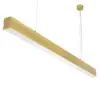 kelvo® ORION KLV-101-0364 Γραμμικό Κρεμαστό Φωτιστικό Οροφής LED 72W 7200lm 120° AC 220-240V IP20 Ρυθμιζόμενο Λευκό CCT με Χειριστήριο από 2700K έως 6000K Dimmable - Lumileds SMD Chip - Χρυσό Πλατίνα - Μ120 x Π5 x Υ7cm - 3 Χρόνια Εγγύηση - Image 3