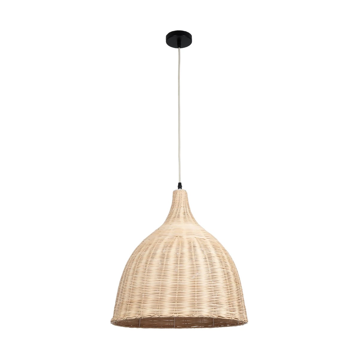 kelvo® BAHAMAS KLV-102-0002 Κρεμαστό Φωτιστικό Οροφής για Λάμπα με Ντουί E27 AC 220-240V IP20 - Μπεζ - Μ45 x Π45 x Υ47cm - Image 3